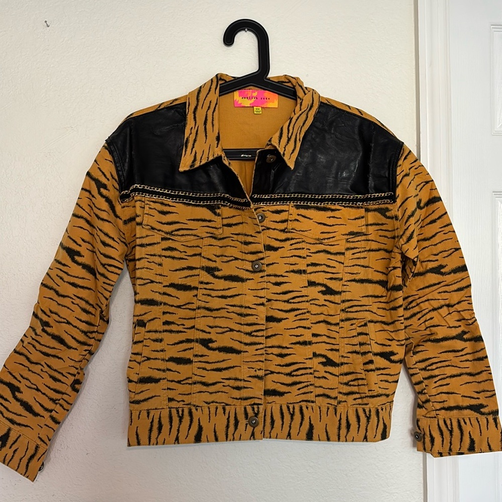 English Rose Animal print jacket